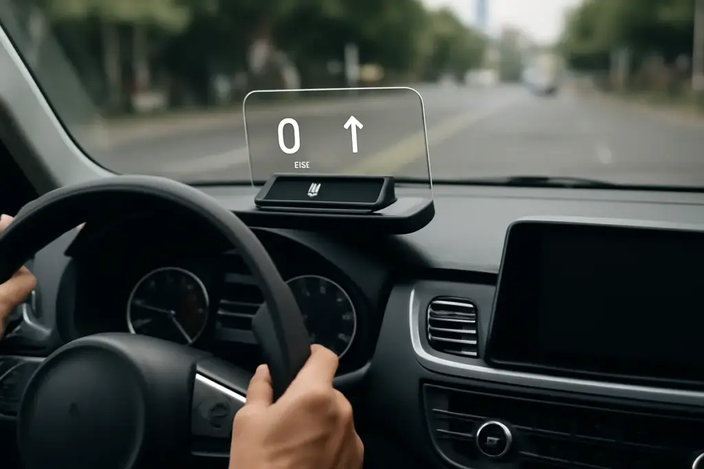 Sistemi di head-up display portatili per auto: trasforma ogni cruscotto senza modifiche invasive